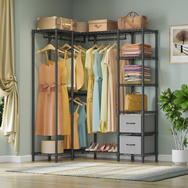 Metal 2025 closet rack